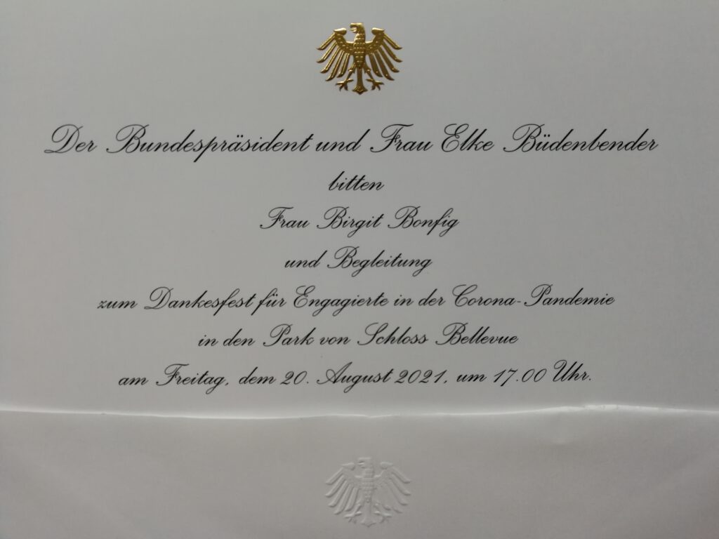 Bundespräsident Einladung